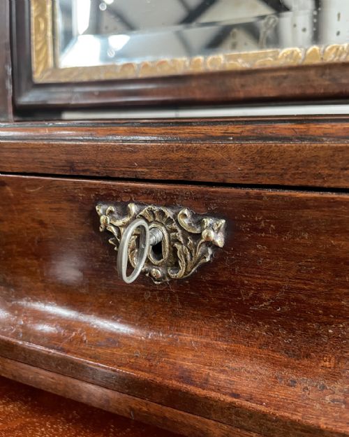 GEORGE III MAHOGANY TOILET MIRROR - ADDITIONAL PHOTO 9