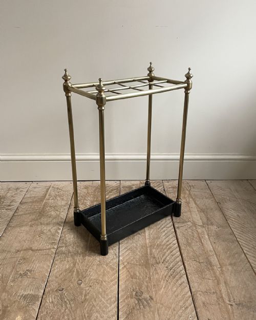 brass stick stand with eight divisions - CATEGORY: ANTIQUE MISCELLANEOUS - DATED 1900