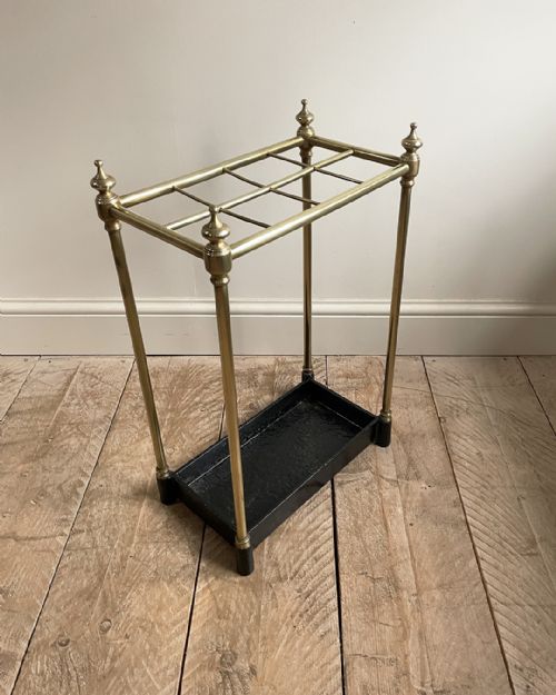BRASS STICK STAND WITH EIGHT DIVISIONS - ADDITIONAL PHOTO 1