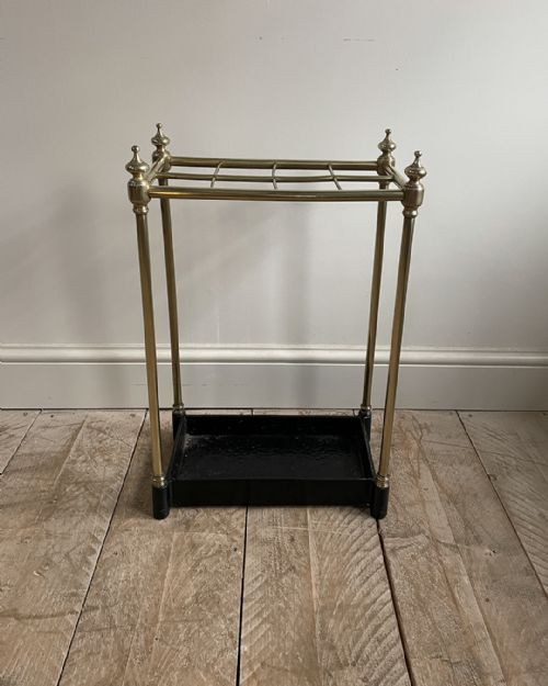 BRASS STICK STAND WITH EIGHT DIVISIONS - ADDITIONAL PHOTO 2