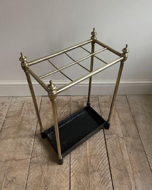 BRASS STICK STAND WITH EIGHT DIVISIONS - ADDITIONAL PHOTO 3