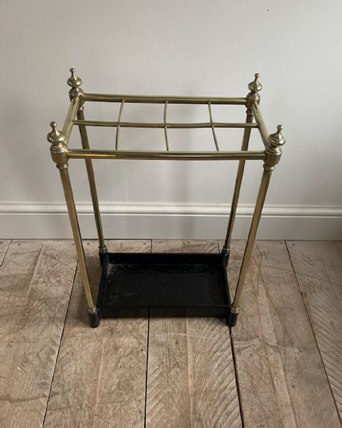 BRASS STICK STAND WITH EIGHT DIVISIONS - ADDITIONAL PHOTO 4