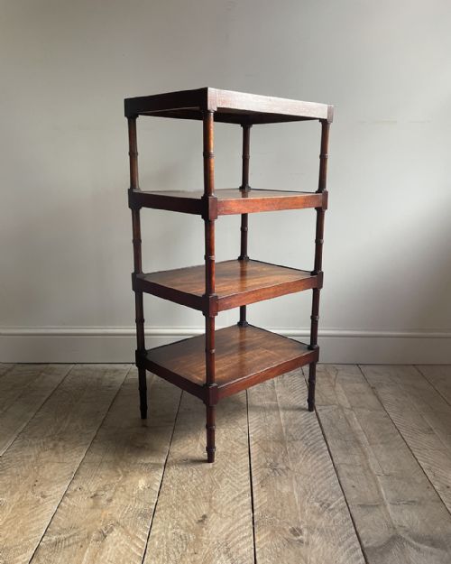 19th century mahogany whatnot - CATEGORY: ANTIQUE FURNITURE - DATED 19TH CENTURY