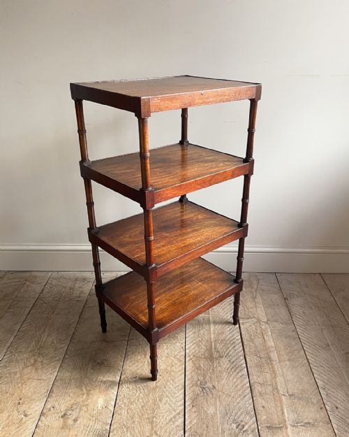 19TH CENTURY MAHOGANY WHATNOT - ADDITIONAL PHOTO 2