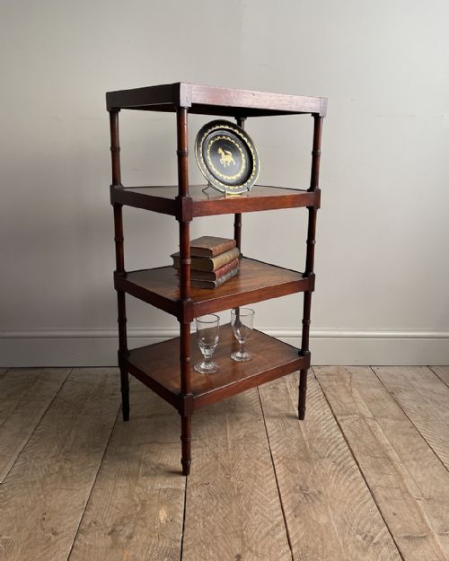 19TH CENTURY MAHOGANY WHATNOT - ADDITIONAL PHOTO 3