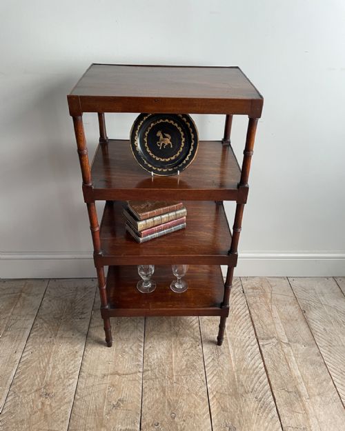 19TH CENTURY MAHOGANY WHATNOT - ADDITIONAL PHOTO 4