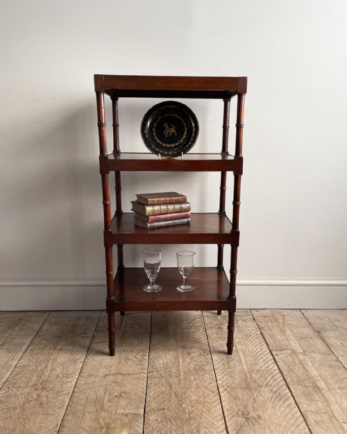 19TH CENTURY MAHOGANY WHATNOT - ADDITIONAL PHOTO 5