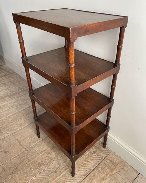 19TH CENTURY MAHOGANY WHATNOT - ADDITIONAL PHOTO 7