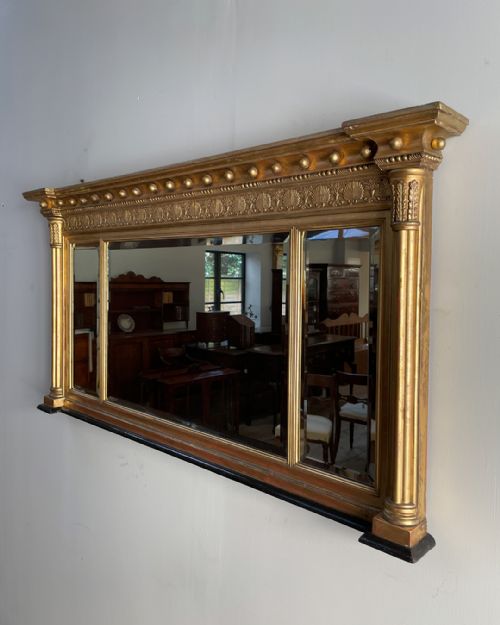 REGENCY GILT OVERMANTEL MIRROR - ADDITIONAL PHOTO 1