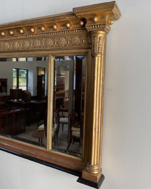 REGENCY GILT OVERMANTEL MIRROR - ADDITIONAL PHOTO 2