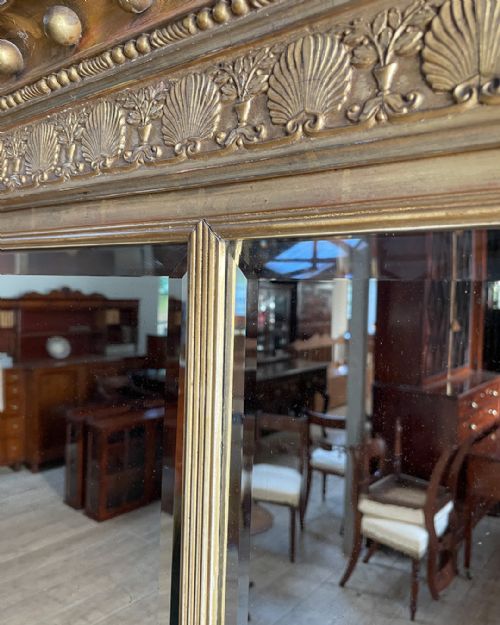 REGENCY GILT OVERMANTEL MIRROR - ADDITIONAL PHOTO 5