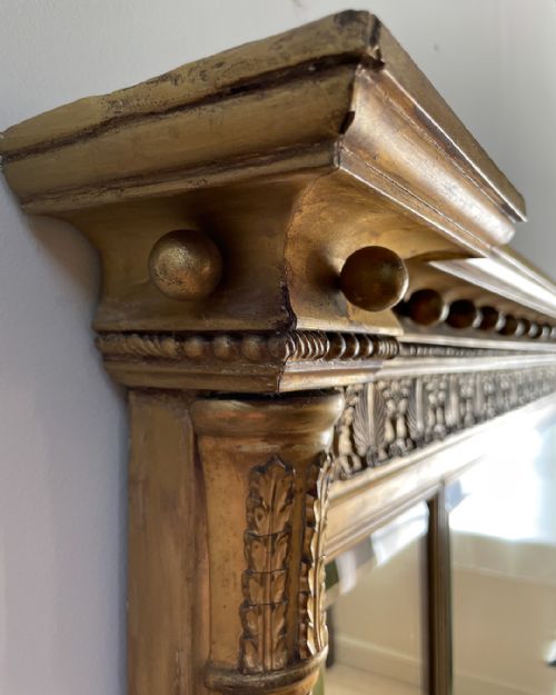 REGENCY GILT OVERMANTEL MIRROR - ADDITIONAL PHOTO 8
