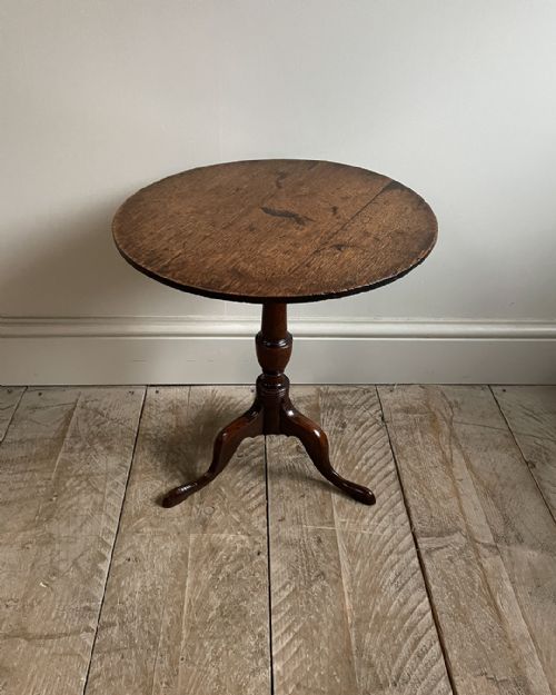 miniature oak tripod table - CATEGORY: ANTIQUE TABLES - DATED 1800