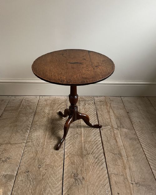 MINIATURE OAK TRIPOD TABLE - ADDITIONAL PHOTO 1