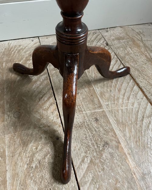 MINIATURE OAK TRIPOD TABLE - ADDITIONAL PHOTO 7