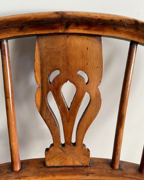 SUPERB PAIR OF YEW WOOD WINDSOR ARM CHAIRS - ADDITIONAL PHOTO 6