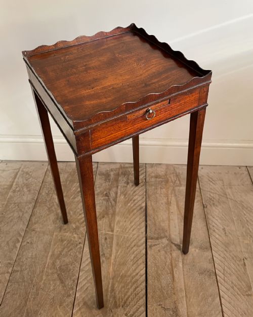 EDWARDIAN MAHOGANY URN STAND - ADDITIONAL PHOTO 1