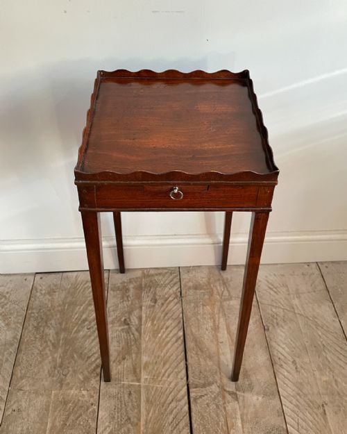 EDWARDIAN MAHOGANY URN STAND - ADDITIONAL PHOTO 2
