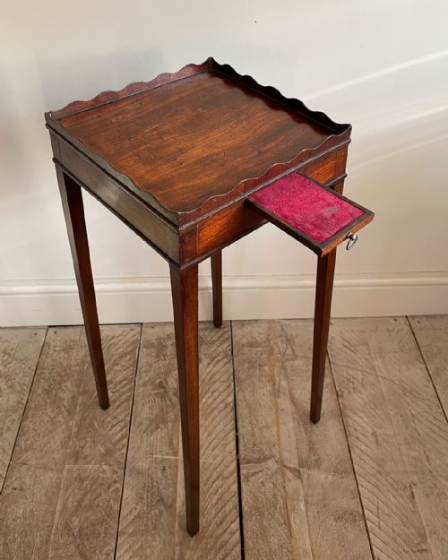 EDWARDIAN MAHOGANY URN STAND - ADDITIONAL PHOTO 3