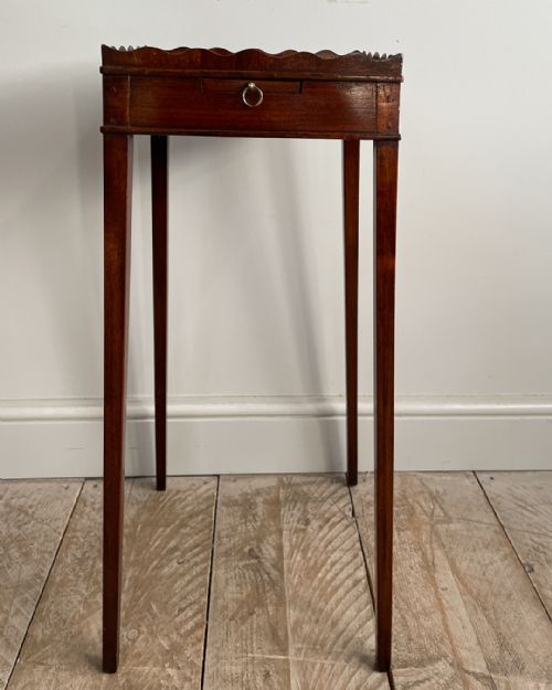 EDWARDIAN MAHOGANY URN STAND - ADDITIONAL PHOTO 4