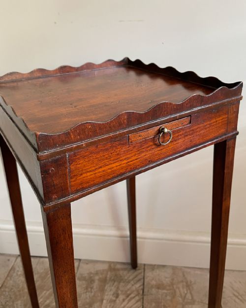 EDWARDIAN MAHOGANY URN STAND - ADDITIONAL PHOTO 5