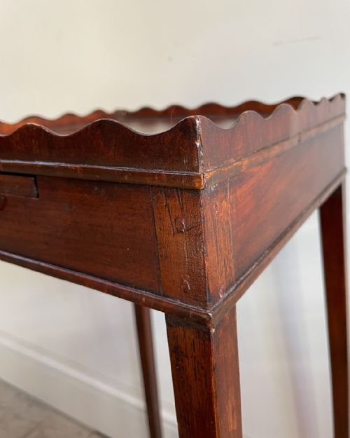 EDWARDIAN MAHOGANY URN STAND - ADDITIONAL PHOTO 8