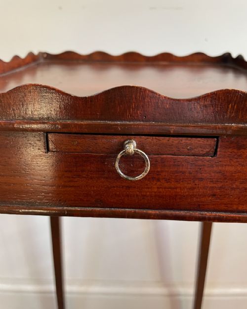 EDWARDIAN MAHOGANY URN STAND - ADDITIONAL PHOTO 9