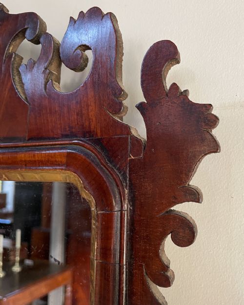 GEORGIAN MAHOGANY FRET MIRROR - ADDITIONAL PHOTO 8