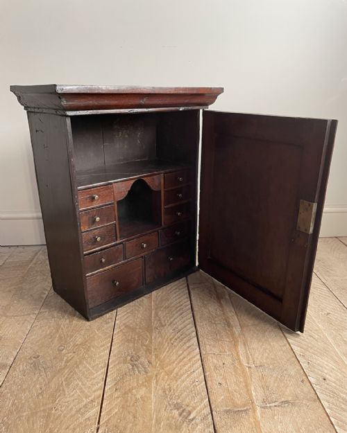 LOVELY EARLY OAK SPICE CUPBOARD - ADDITIONAL PHOTO 1