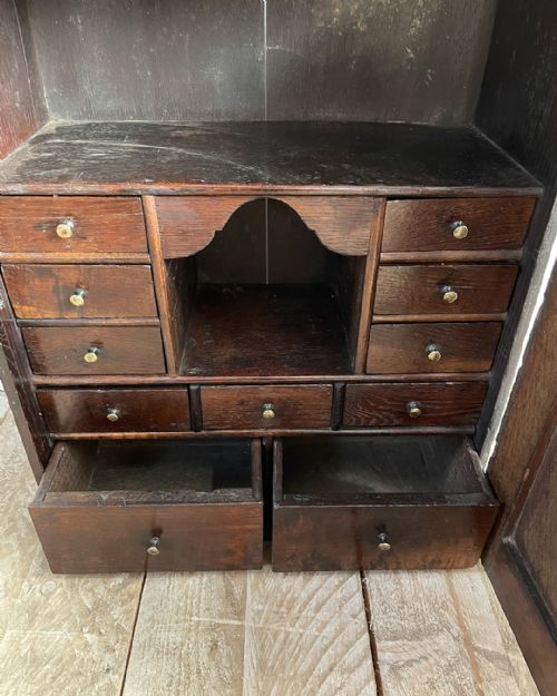 LOVELY EARLY OAK SPICE CUPBOARD - ADDITIONAL PHOTO 7