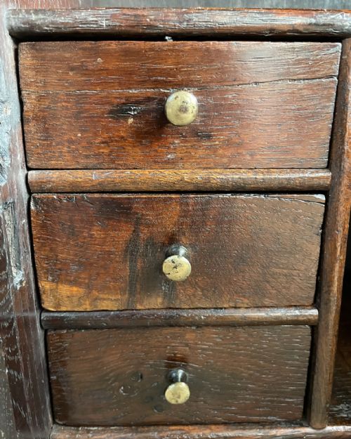 LOVELY EARLY OAK SPICE CUPBOARD - ADDITIONAL PHOTO 8