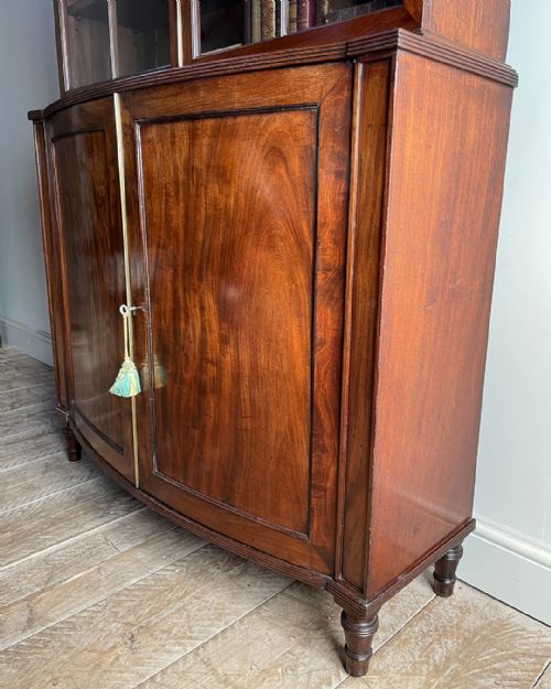 FINE QUALITY EARLY 19TH CENTURY MAHOGANY BOOKCASE CABINET - ADDITIONAL PHOTO 4