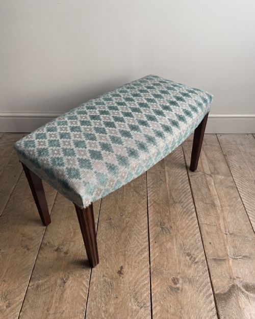 LOVELY GEORGIAN MAHOGANY STOOL - ADDITIONAL PHOTO 2