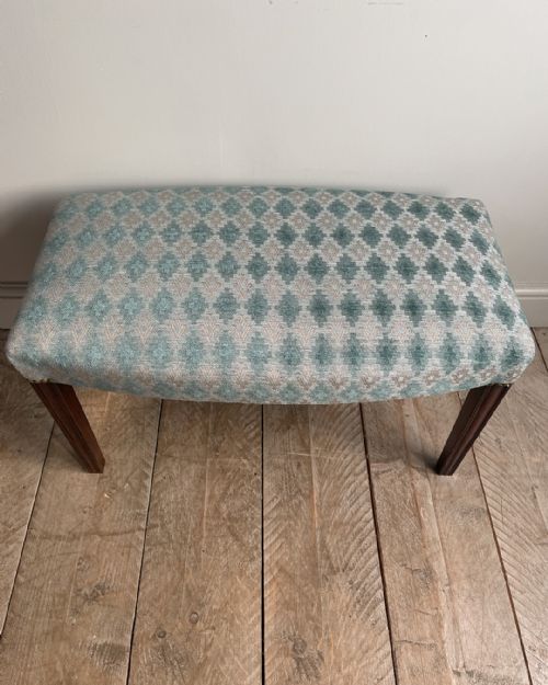 LOVELY GEORGIAN MAHOGANY STOOL - ADDITIONAL PHOTO 5