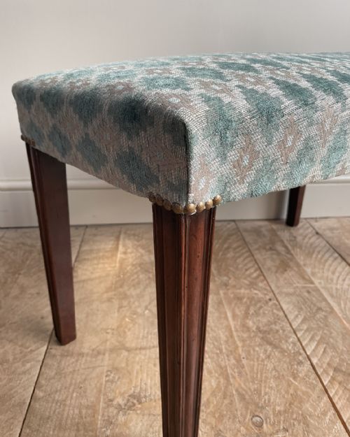 LOVELY GEORGIAN MAHOGANY STOOL - ADDITIONAL PHOTO 7