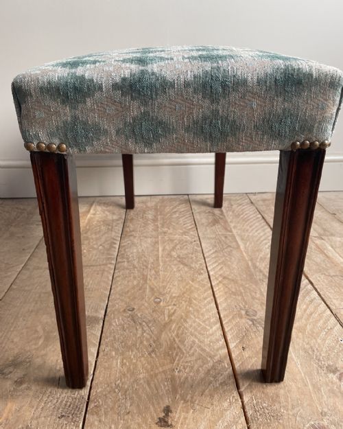 LOVELY GEORGIAN MAHOGANY STOOL - ADDITIONAL PHOTO 8