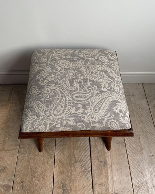 WILLIAM IV ROSEWOOD X FRAME STOOL - ADDITIONAL PHOTO 5