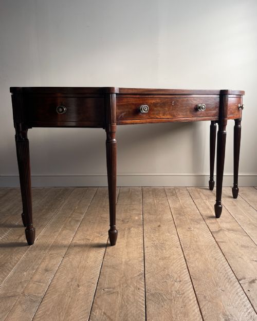 regency breakfront mahogany serving table - CATEGORY: ANTIQUE TABLES - DATED REGENCY