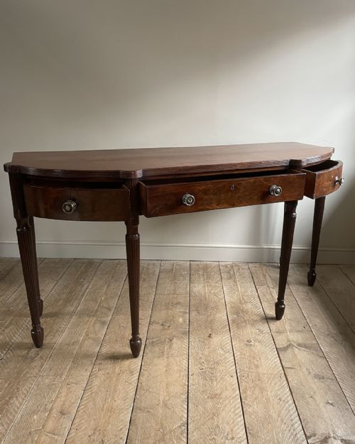 REGENCY BREAKFRONT MAHOGANY SERVING TABLE - ADDITIONAL PHOTO 2