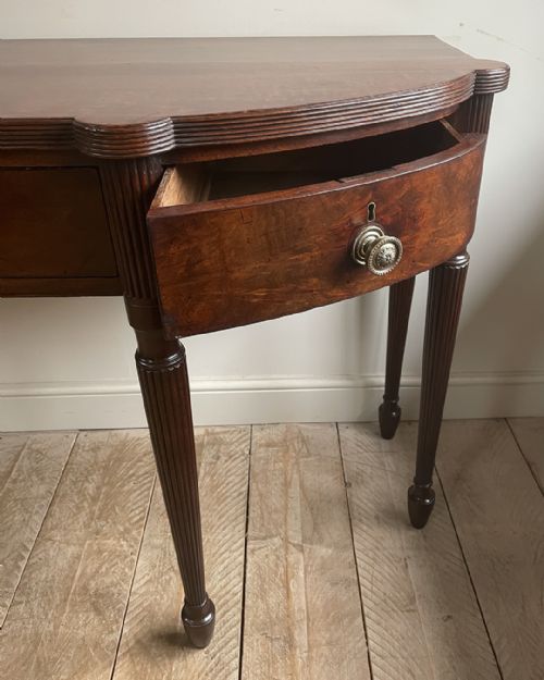 REGENCY BREAKFRONT MAHOGANY SERVING TABLE - ADDITIONAL PHOTO 8