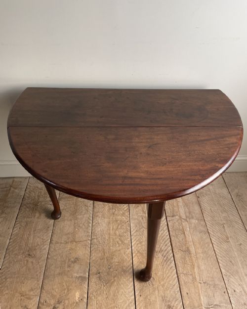 LOVELY GEORGIAN MAHOGANY OVAL DROP LEAF DINING TABLE - ADDITIONAL PHOTO 5