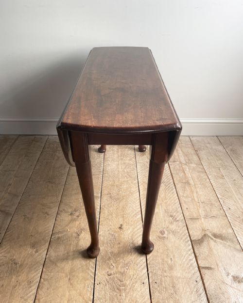 LOVELY GEORGIAN MAHOGANY OVAL DROP LEAF DINING TABLE - ADDITIONAL PHOTO 7