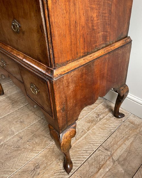 BEAUTIFUL GEORGE II WALNUT CHEST ON STAND - ADDITIONAL PHOTO 7