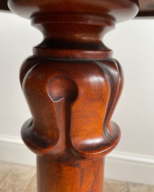 FINE QUALITY WILLIAM IV PEDESTAL LAMP TABLE - ADDITIONAL PHOTO 9