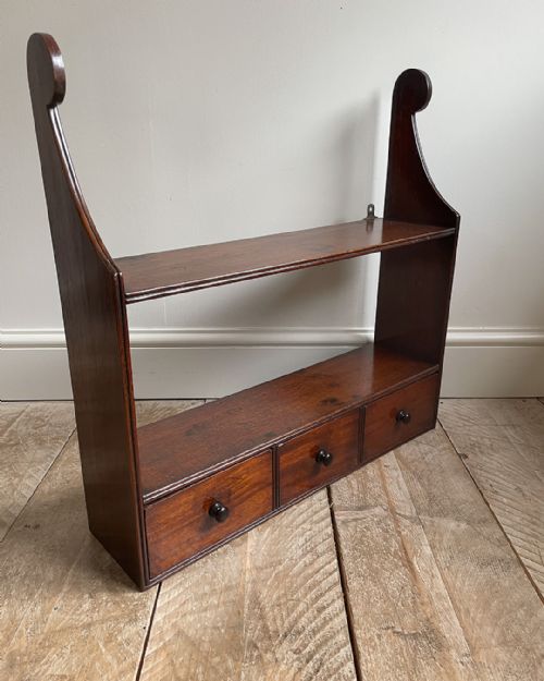 charming early 19th century mahogany spice rack - CATEGORY: ANTIQUE FURNITURE - DATED 19TH CENTURY