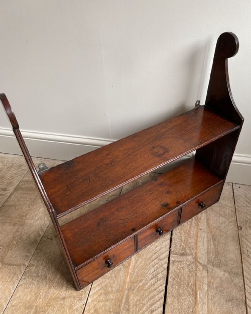 CHARMING EARLY 19TH CENTURY MAHOGANY SPICE RACK - ADDITIONAL PHOTO 4