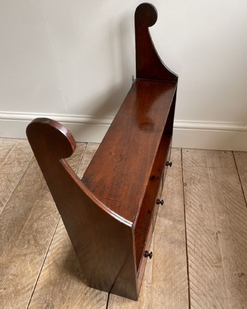 CHARMING EARLY 19TH CENTURY MAHOGANY SPICE RACK - ADDITIONAL PHOTO 5