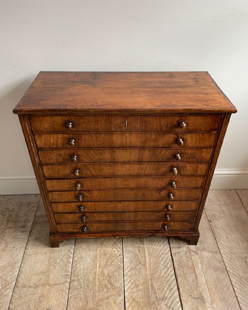CHARMING 19TH CENTURY FRUITWOOD COLLECTORS CABINET - ADDITIONAL PHOTO 3