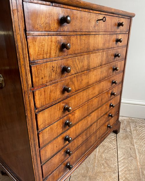 CHARMING 19TH CENTURY FRUITWOOD COLLECTORS CABINET - ADDITIONAL PHOTO 4
