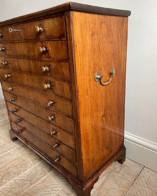 CHARMING 19TH CENTURY FRUITWOOD COLLECTORS CABINET - ADDITIONAL PHOTO 6